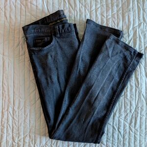 Emerica Vintage Skateboard Emo Black Skinny Slim Jeans Y2K Size 33